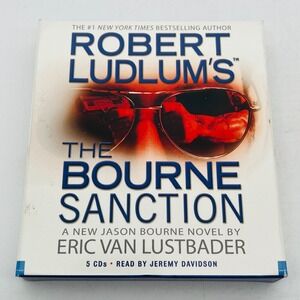 Robert Ludlum The‎ Bourne Sanction Eric Van Lustbader Audiobook 5 CD Set 2008